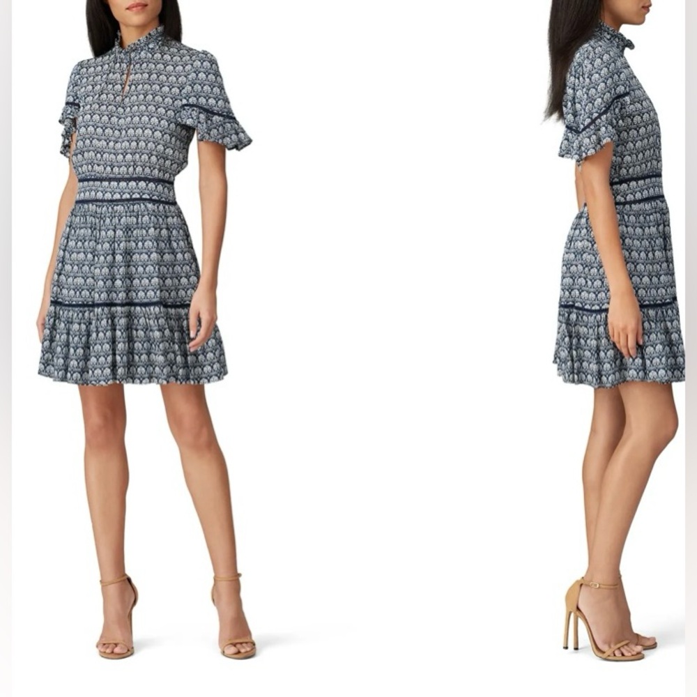 Scotch & Soda Ladder Lace Printed Dress NWOT Size M